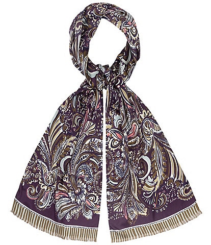 Echo Artist Paisley Silk Scarf Wrap