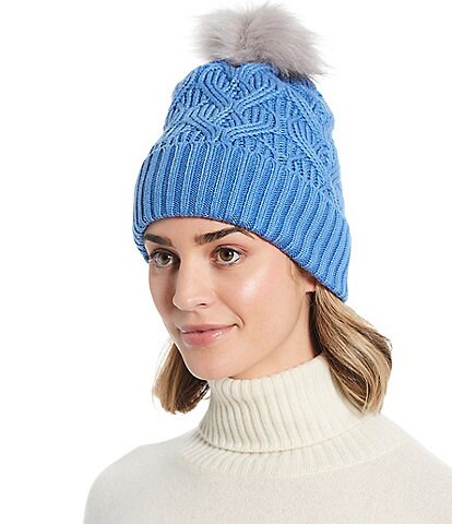 Echo Loopy Cable Pom Beanie Hat