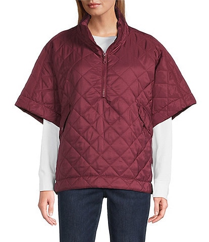 Echo Quilted Quarter Zip Poncho