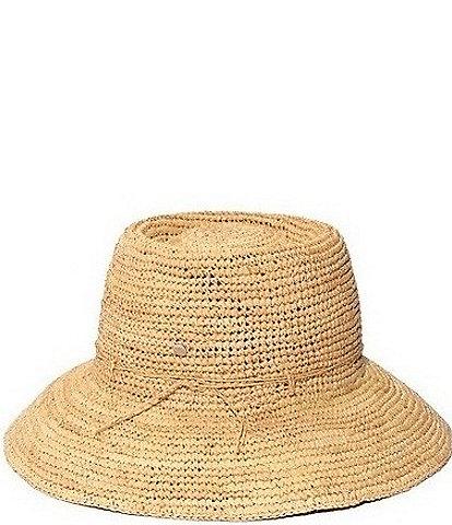 Echo Raffia Straw Packable Bucket Hat