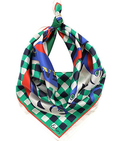 Echo Tinned Fish Silk Bandana Scarf
