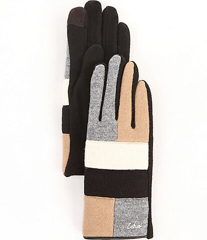 Echo Women's Wool Blend Patchwork Gloves