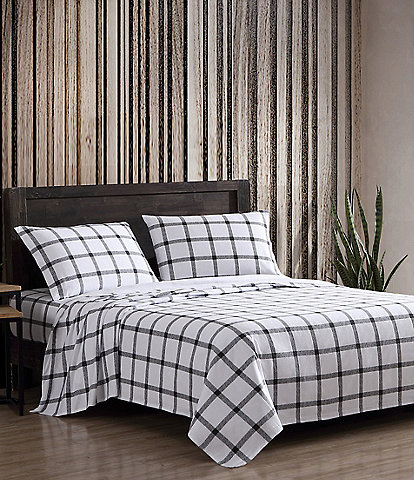 Eddie Bauer Bunkhouse Plaid Printed Flannel Sheet Set
