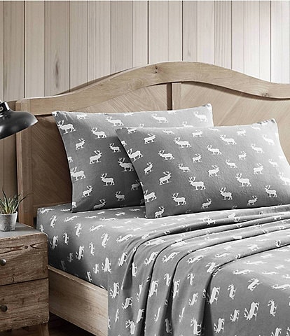 Eddie Bauer Elk Grove Print Flannel Sheet Set