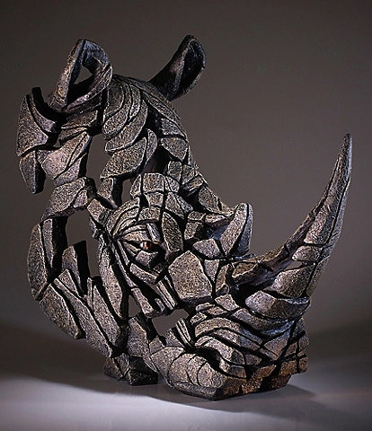 Edge Sculpture by Enesco Rhinoceros Bust Figurine