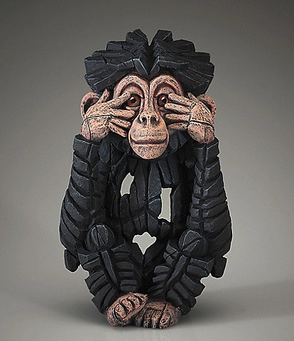 Edge Sculpture by Enesco See No Baby Chimpanzee Figurine
