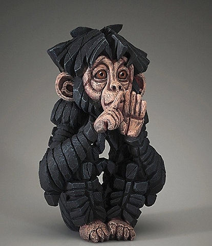 Edge Sculpture by Enesco Speak No Baby Chimpanzee Figurine