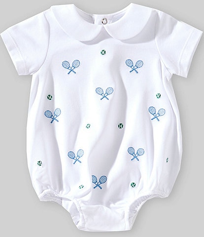 Edgehill Collection Baby Boy Newborn-24 Months Embroidered Tennis Racquet Bubble