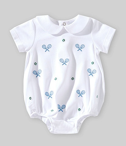 Edgehill Collection Baby Boy Newborn-24 Months Embroidered Tennis Racquet Bubble