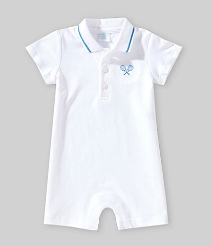 Edgehill Collection Baby Boys 3-24 Months Tennis Racquet Polo Shortall