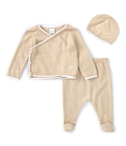 Edgehill Collection Baby Boys Newborn-9 Months Coordinating Take-Me-Home Sweater Set