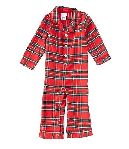 Edgehill Collection Baby 12-24 Months Family Matching Christmas Tartan Plaid Button Front Coverall
