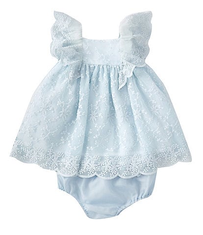 Edgehill Collection Baby Girls Newborn - 24 Months Lace Cap Sleeve Dress