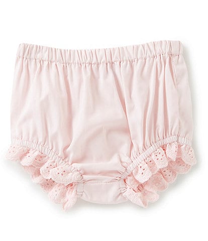 Edgehill Collection Baby Girls Newborn-24 Months Lace Detail Diaper Cover
