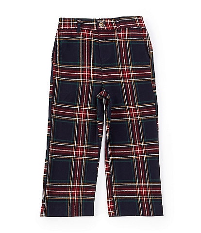 Edgehill Collection Little Boys 2T-7 Plaid Pull-On Pants