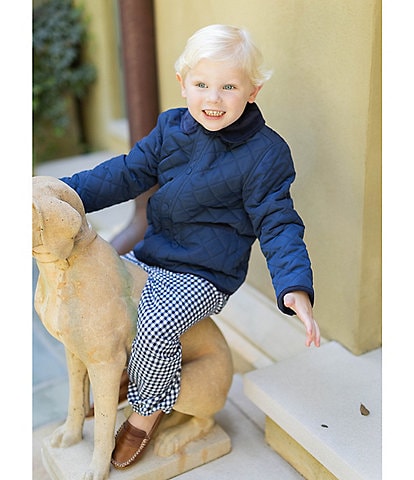 Edgehill Collection x Darby Fallon Clark Little Boys 2T-7 Ward Quilted Barn Coat