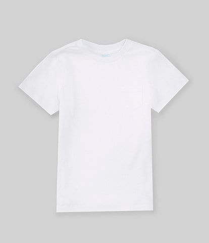 Edgehill Collection Little Boys 2T-7 Round Neck Front Pocket Short Sleeve Crew T-Shirt
