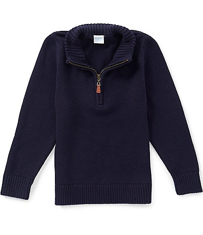 Edgehill Collection Little Boys Quarter Zip Sweater