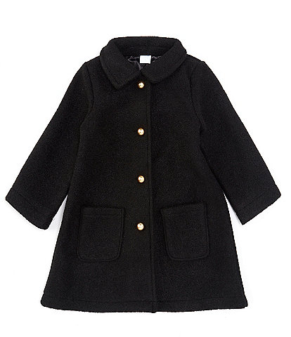 Edgehill Collection Little Girl 2T-6X Button Front Dress Coat