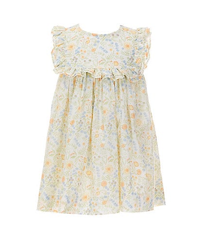 Edgehill Collection x Rebecca Bahn Art Little Girls 2T-6X Ruffled Ditsy Floral Dress