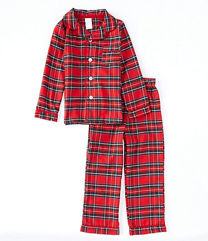 Edgehill Collection Little Kids 2T-6 Christmas Plaid Family Matching 2 Piece Pajama Set