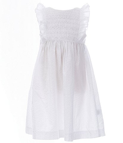 Edgehill Collection Little Girl 2T-6X Flutter Sleeve Empire Dress