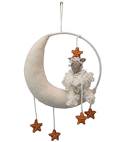 Edgehill Collection Wool Moon & Stars Mobile/Wall Hanging