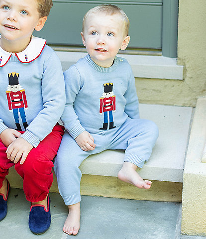 Edgehill Collection x Darby Fallon Clark Baby Boys 3-24 Months Toy Soldier Knit Northland Sweater and Pants Set