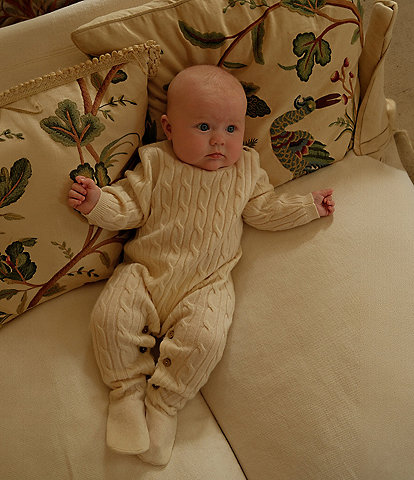 Edgehill Collection x Kristin Ellen Hockman Baby Evie Cashmere Footed Coverall