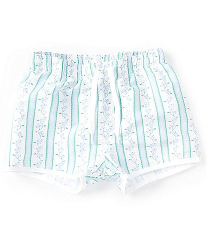 Edgehill Collection X Pearly Gates Little Boys 2T-6X Floral Stripe Swim Board Shorts
