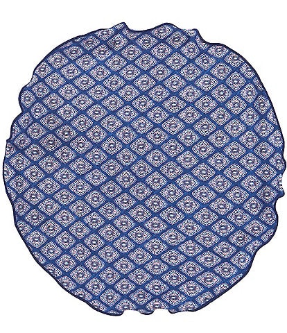 Edward Armah Connected Medallion Silk Pocket Square