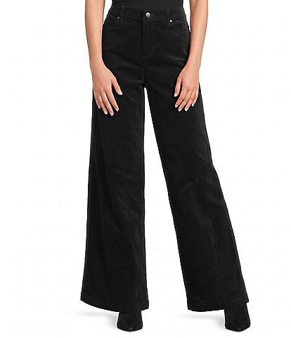 Eileen Fisher Brushed Organic Cotton Wide Leg Pants