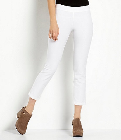 Eileen Fisher Washable Stretch Crepe Slim Leg Ankle Pants