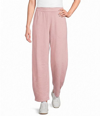 Eileen Fisher Garment Dyed Terry Pull-On Ankle Pant
