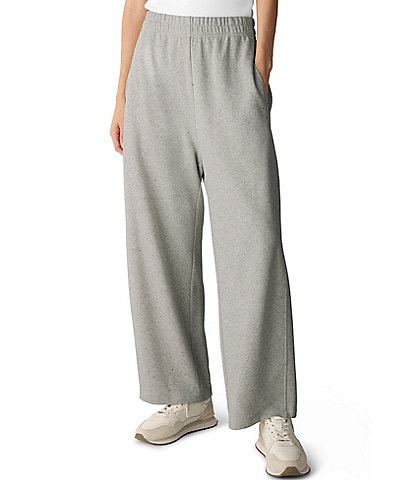 Eileen Fisher Heathered Fleece Barrel Coordinating Pull-On Pants