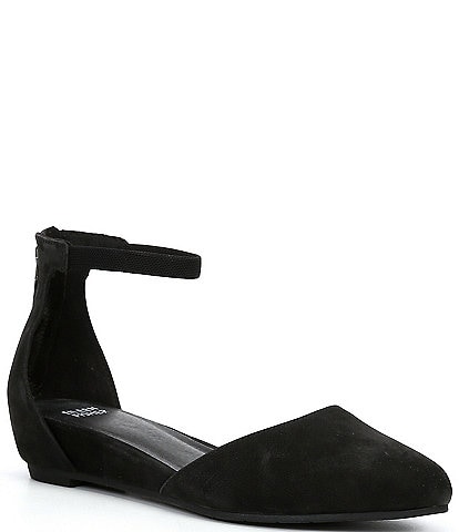 Eileen Fisher Ingle Ankle Strap Wedge Pumps