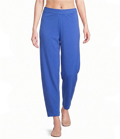 Eileen Fisher Organic Cotton Interlock Knit Coordinating Lantern Sleep Pants