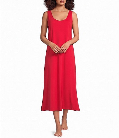 Eileen Fisher Organic Cotton Interlock Knit Long Nightgown