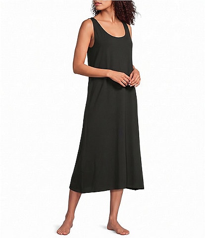 Eileen Fisher Organic Cotton Interlock Knit Long Nightgown