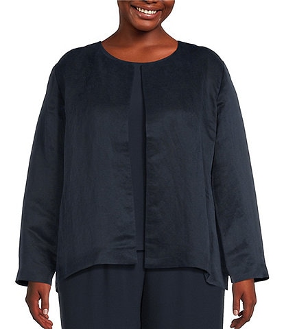 Eileen fisher plus size jackets best sale