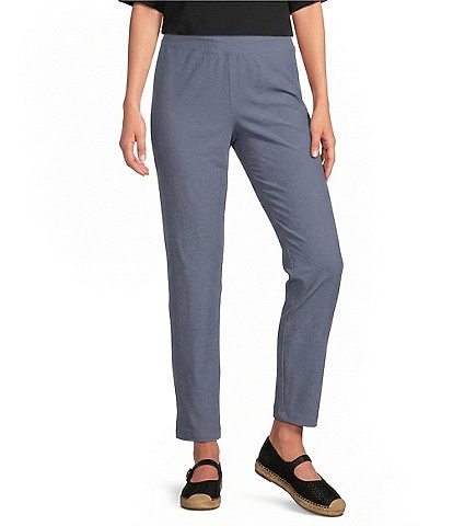 Eileen Fisher Stretch Crepe Slim Ankle Pants