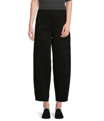 Eileen Fisher Tencel™ Lyocell Knit Jersey Stretch Pull-On Lantern Ankle Pant