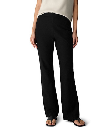 Eileen Fisher Washable Stretch Crepe Pull-On Pant