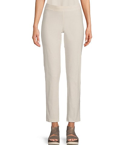 Eileen Fisher Washable Stretch Crepe Slim Leg Ankle Pant