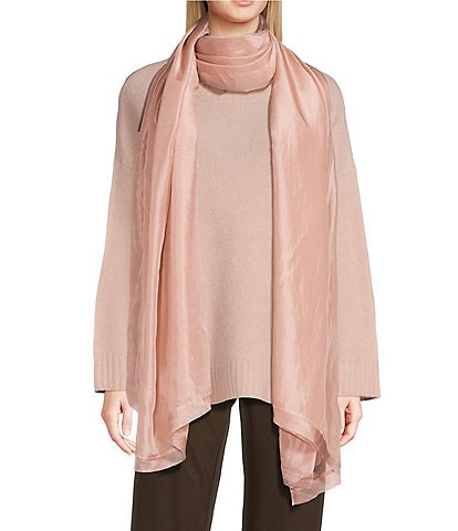 Eileen Fisher Washed Silk Oblong Scarf