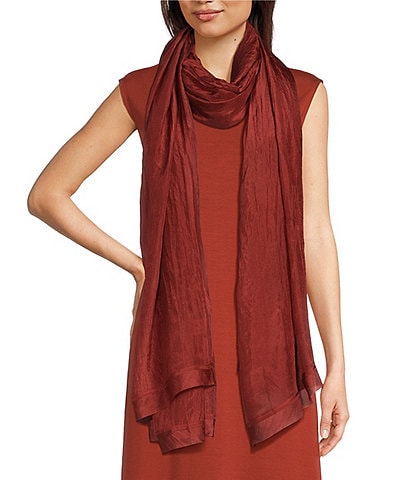 Eileen Fisher Washed Silk Oblong Scarf