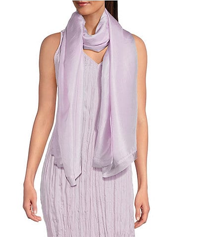 Eileen Fisher Washed Silk Wrap Scarf