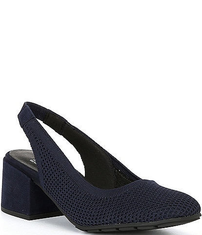 Eileen Fisher Yarn Stretch Knit Slingback Pumps