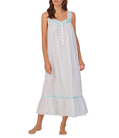 Eileen West Woven Sleeveless Sweetheart Neck Ballet Nightgown