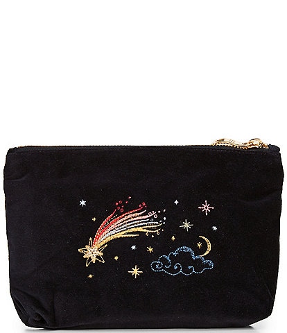 Elizabeth Scarlett Aurora Lights Velvet Mini Pouch